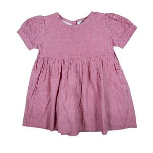 Cecil and Lou Dress Red White Gingham Check Puff Sleeve Classic Southern 24M